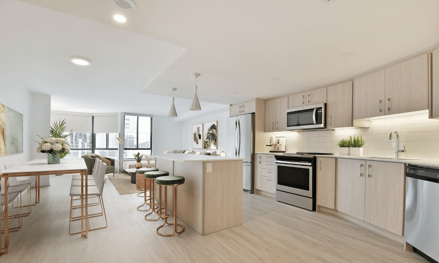 A virtually staged suite at The Carlisle.